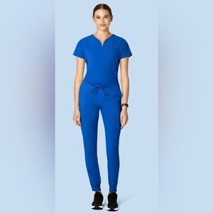 Mandala Colbalt Blue Scrub Set
